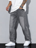 Men's Baggy Jeans – Loose Fit, 8 Washes