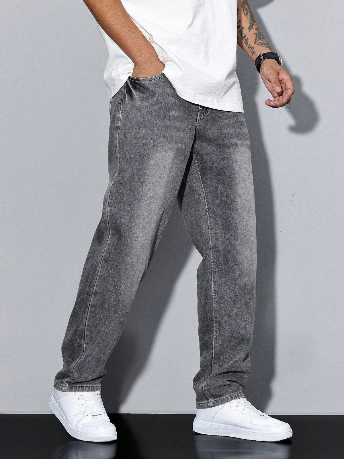 Men's Baggy Jeans – Loose Fit, 8 Washes