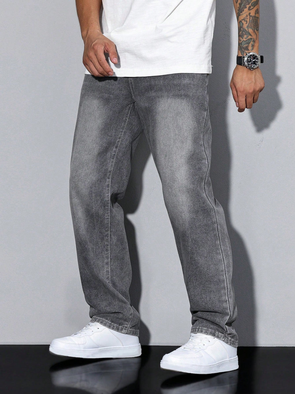 Men's Baggy Jeans – Loose Fit, 8 Washes