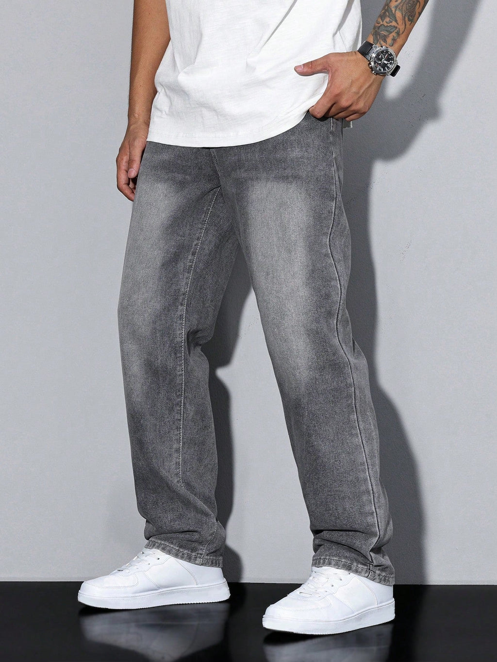 Men's Baggy Jeans – Loose Fit, 8 Washes
