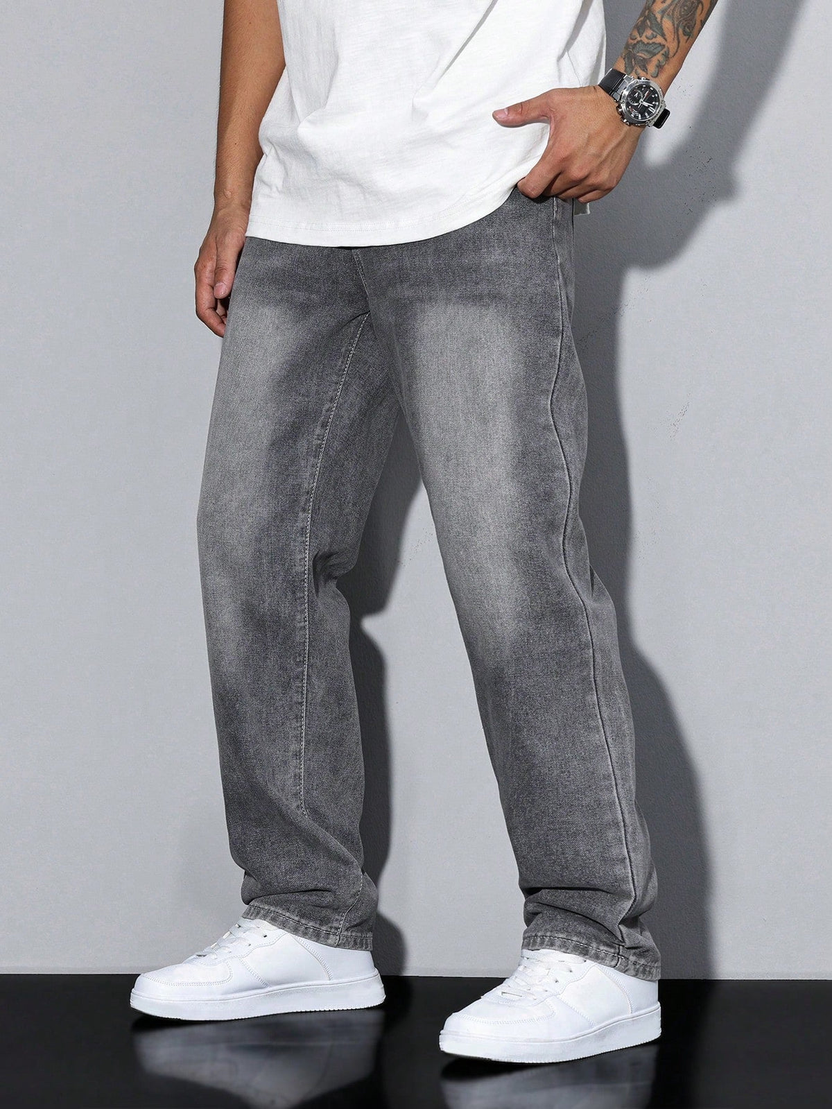 Men's Baggy Jeans – Loose Fit, 8 Washes