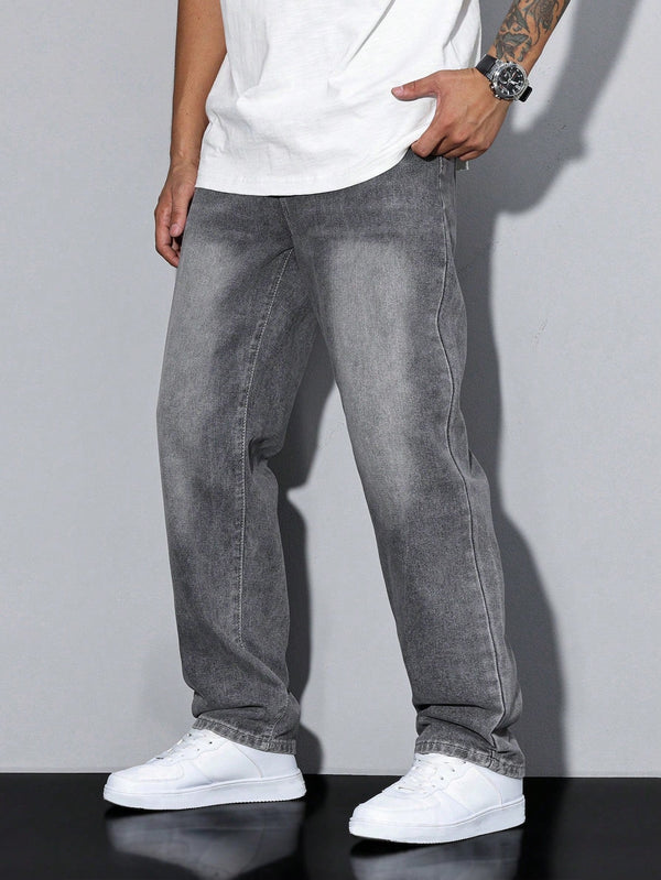 Men's Baggy Jeans – Loose Fit, 8 Washes