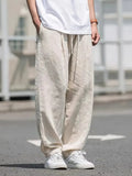 Men's Baggy Linen Drawstring Trousers