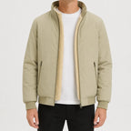Men's Puffer Jacket with Fleece Lining