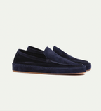 Men's Suede-Look Slip-On Loafers with Cushioned Sole