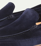 Men's Suede-Look Slip-On Loafers with Cushioned Sole