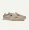 Men's Suede-Look Slip-On Loafers with Cushioned Sole