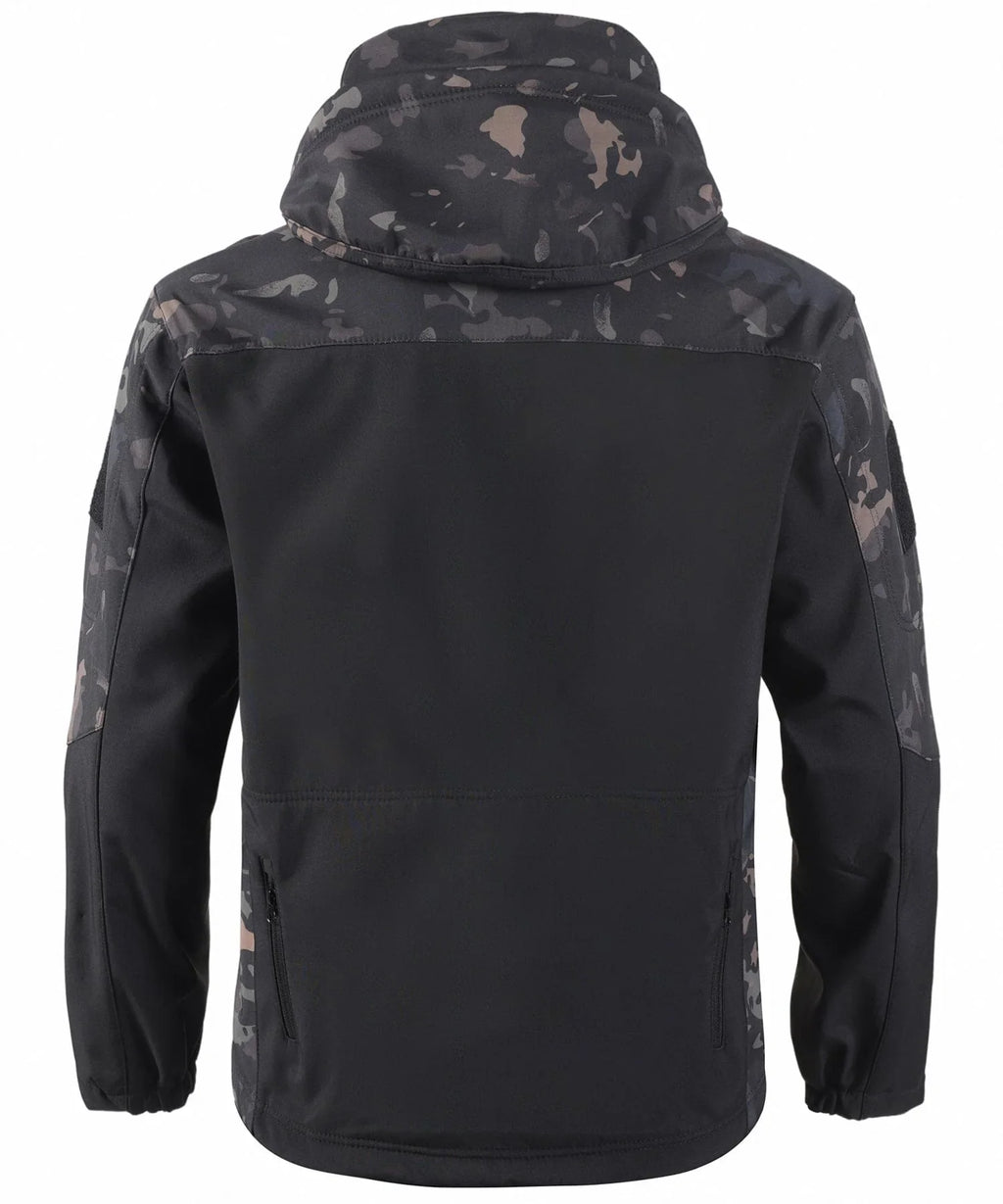 Men's Parka in Camouflage with Adjustable Hood