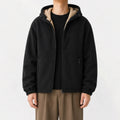 Men's Hoodie with Fleece Lining and Zip