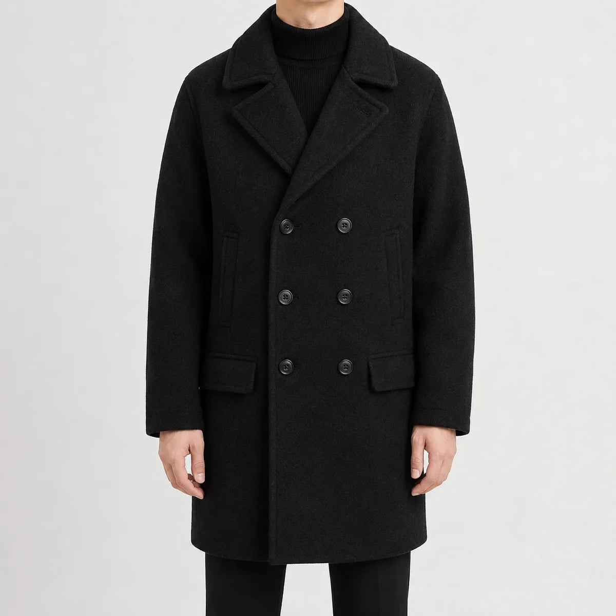 Men's Trench Coat Double-breasted