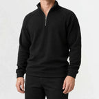 Men's Zip-up Jumper with Mock Neck – Style 4