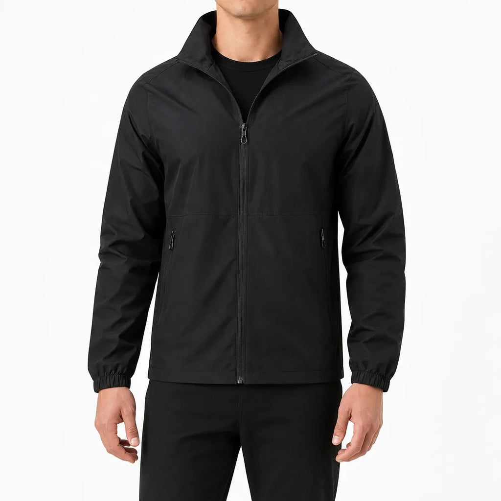Men's Rain Jacket with Zip Front