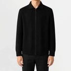 Men's Cardigan with Zip and Textured Knit