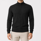 Men's Cardigan with Stand Collar