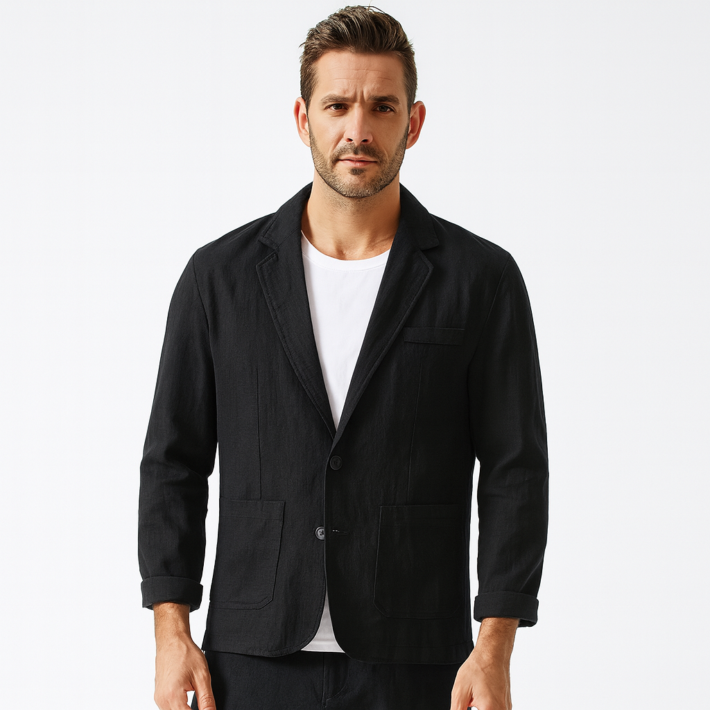 Men's Regular Fit Linen Blazer