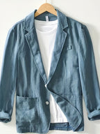 Men's Regular Fit Linen Blazer