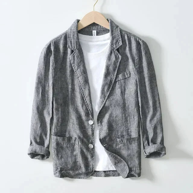 Men's Regular Fit Linen Blazer