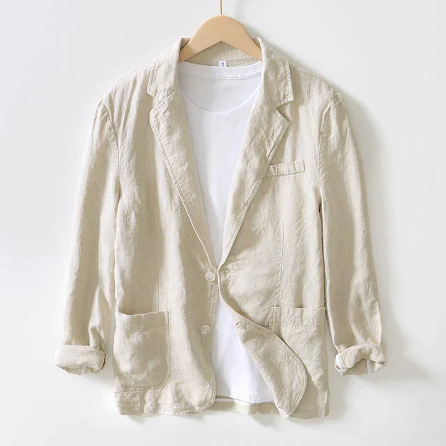 Men's Regular Fit Linen Blazer