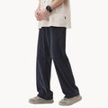 Men's Straight-Fit Trousers with Elasticated Waist