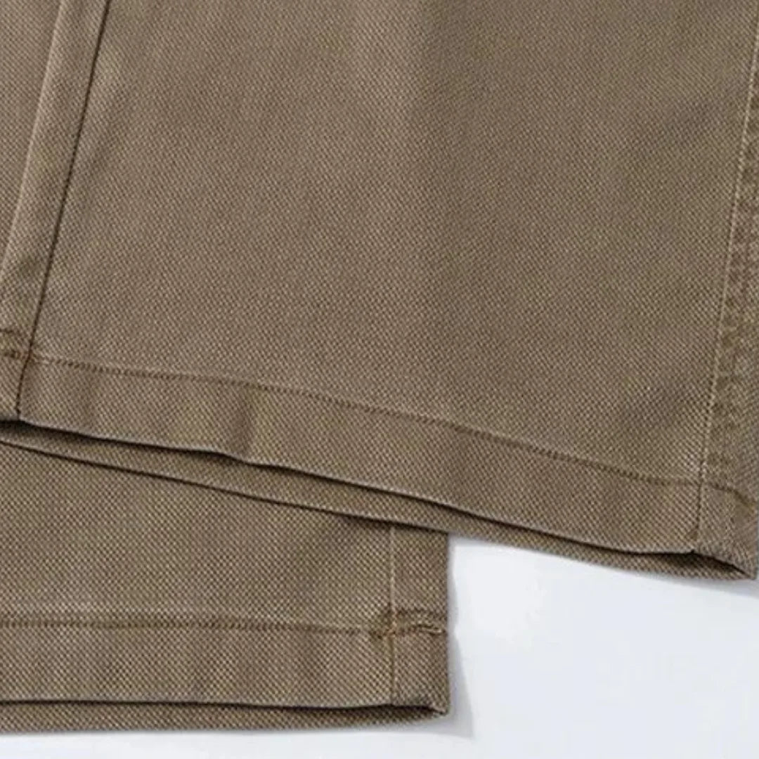 Men's Straight-Fit Trousers with Elasticated Waist