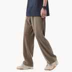 Men's Straight-Fit Trousers with Elasticated Waist