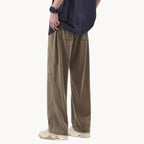 Men's Straight-Fit Trousers with Elasticated Waist