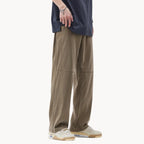 Men's Straight-Fit Trousers with Elasticated Waist