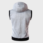 Men's Sleeveless Hooded Vest – Full-Zip Layer