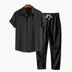 Men's Two-Tone Short Sleeve Co-Ord Set