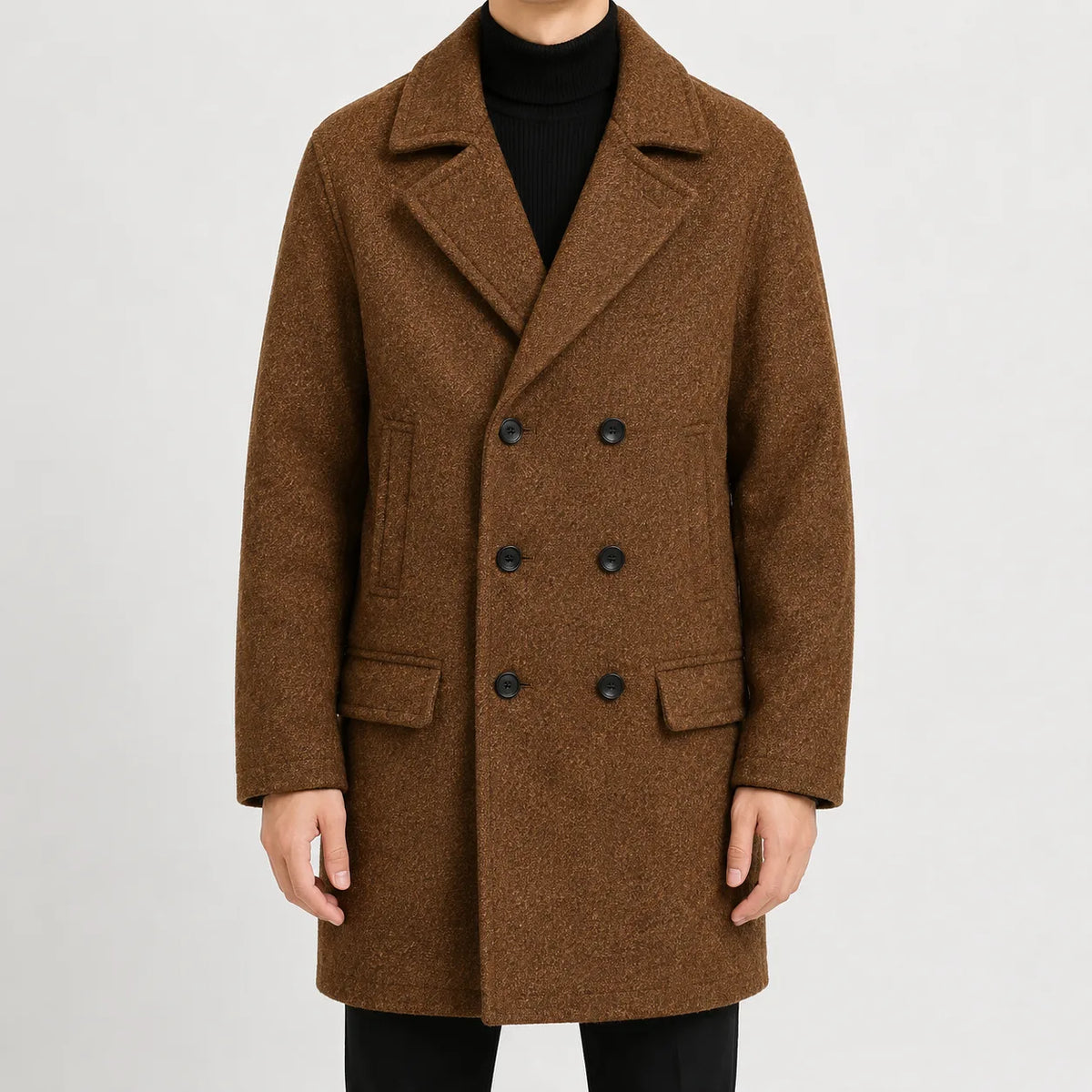 Men's Trench Coat Double-breasted