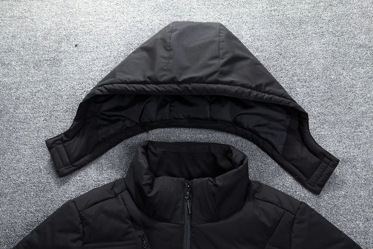 Men's Detachable-Hood Puffer Winter Jacket