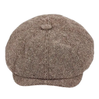 Men's Herringbone Baker Boy Cap – Classic wool-blend Hat