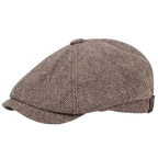 Men's Herringbone Baker Boy Cap – Classic wool-blend Hat