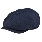 Men's Panelled Tweed Cap – Vintage British Style