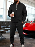 Men's Zip-Up Jacket and Trousers Set
