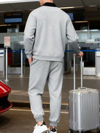 Men's Zip-Up Jacket and Trousers Set