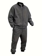 Men's Zip-Up Jacket and Trousers Set
