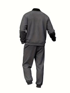 Men's Zip-Up Jacket and Trousers Set