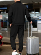 Men's Zip-Up Jacket and Trousers Set