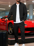 Men's Zip-Up Jacket and Trousers Set
