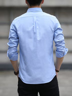 Men's Slim Fit Shirt with Chest Pocket