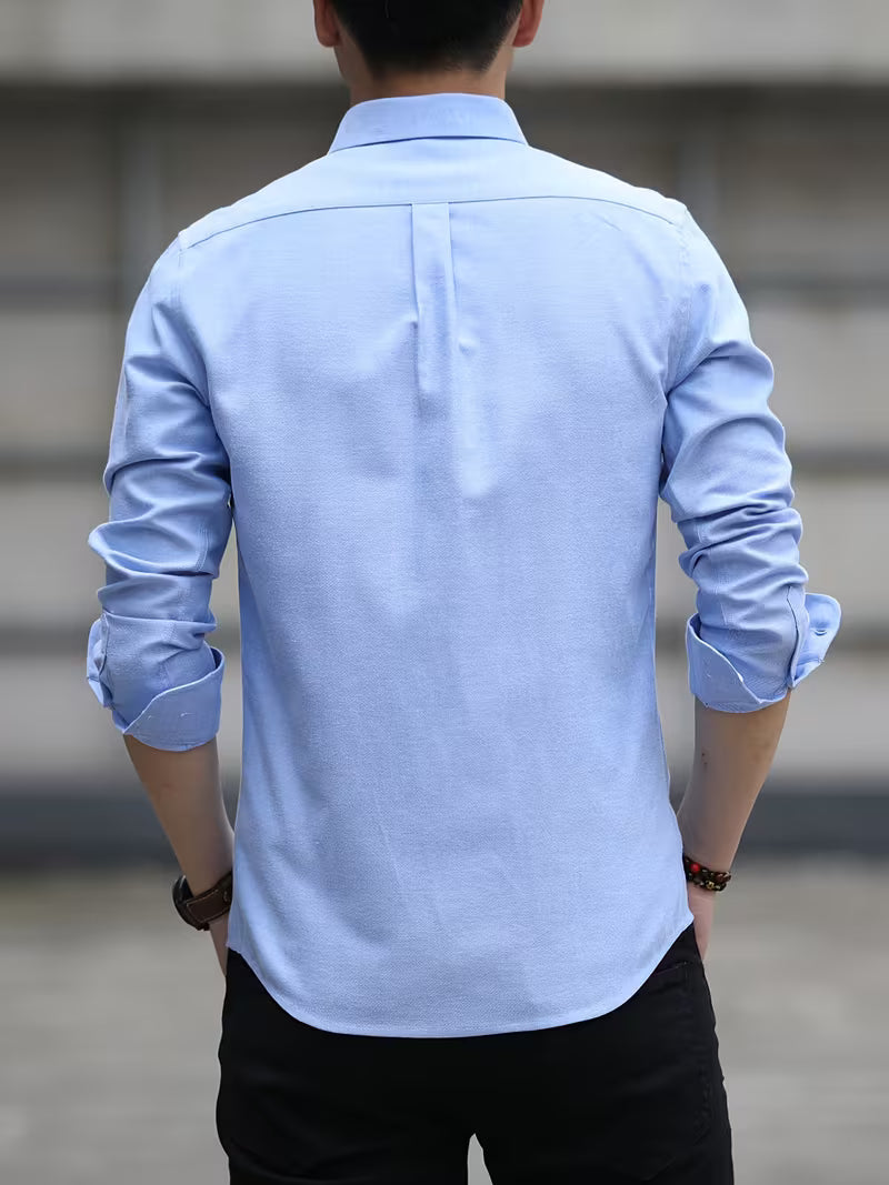 Men's Slim Fit Shirt with Chest Pocket