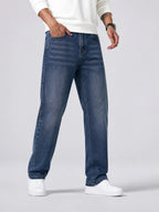 Men's Straight-leg Jeans in Washed Finish