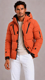 Men's Puffer Jacket with Hood – Style 4