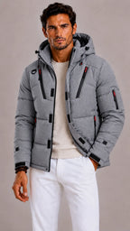 Men's Puffer Jacket with Hood – Style 4