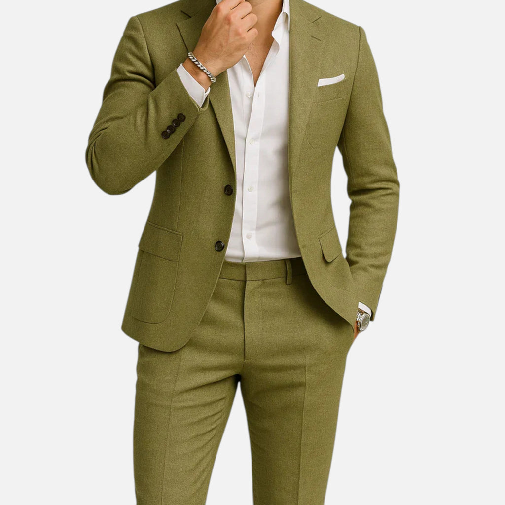 Men's Linen Suit – Relaxed Two-Piece Tailoring for Summer Weddings