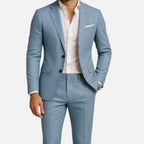 Men's Linen Suit – Relaxed Two-Piece Tailoring for Summer Weddings