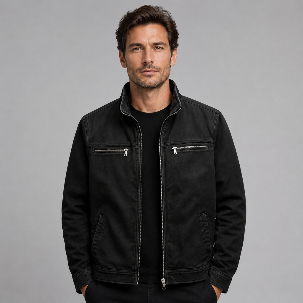 Men's Classic Cotton Jacket – Structured Everyday Outerwear