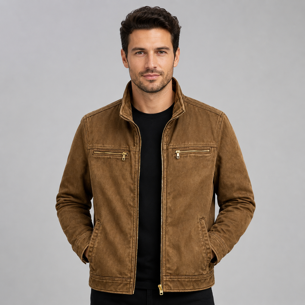 Men's Classic Cotton Jacket – Structured Everyday Outerwear