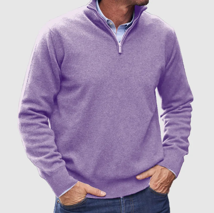 Men's Quarter-Zip Sweater – Refined Knit Layer